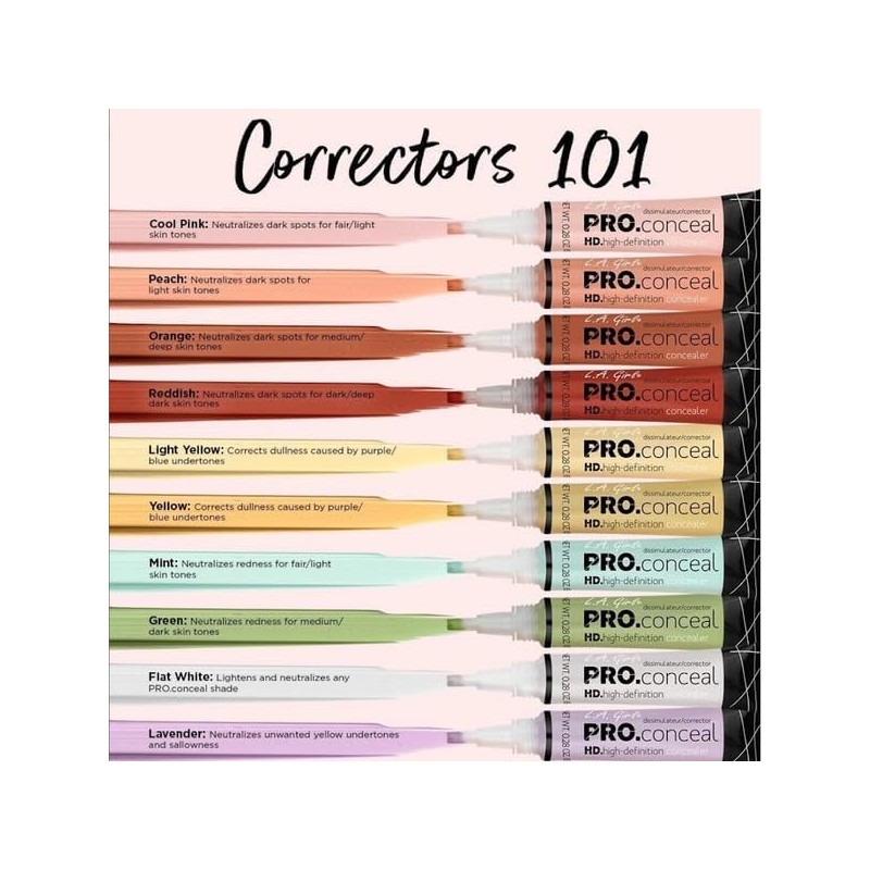 L.A. Girl HD Pro.Conceal, Peach Corrector GC994