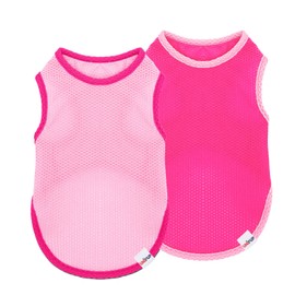 UNIPUP 2 Pack Cooling Shirts for Dogs, Breathable Lightweight Dog Shirts for Medium Dogs Girl, Sleeveless Sun Protection Shirts for Dog&Cat Puppy Vest Pet Apparel