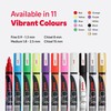 uni-ball Chalk Marker, Medium Bullet Tip, Assorted Colours (9-Pack)