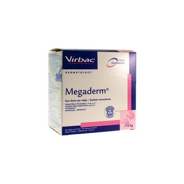 Virbac Megaderm Solution Orale Unidoses 28 X 8ml