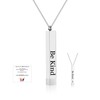 HSWYFCJY Silver Be Kind Of A B Necklaces For Women,Inspirational