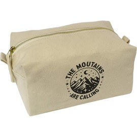 'The Mountains are Calling' Canvas Wash Bag/Makeup Case (CS00038646)