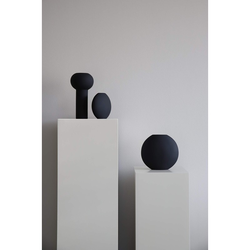 Cooee Design HI-028-24-BK Vase Pastille Ceramic Handmade Diameter 15 cm