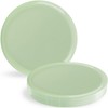 Blue Sky Edge Collection Mint Green Plastic Plates 10.6" -
