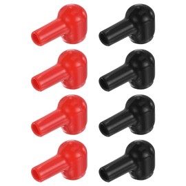 MECCANIXITY Battery Terminal Cover, 6 Pcs Battery Terminal Protector Truck Battery Terminal Cover Positive Negative Poles Stud Covers L6-10-31mm for Car Accessories Truck Marine Boat