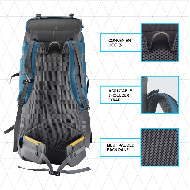 TRAWOC 60 Ltr Blue Rucksack