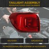 Dasbecan Tail Light Assembly Rear Lamp LED Type Brake Light