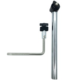 TUOREN Electronic Drum Cymbal Mount Holder Metal L-Shaped Cymbal Mounting Arm Percussion Electronic Cymbal Pad Boom Arm Compatible with Roland Electronic Drum Set Accessories