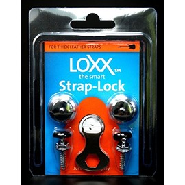 schaeffertec Loxx Box Music Strap Lock for Electric Guitar/Bass Size XL Chrome