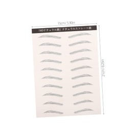 Generic 3 Sheets Easy Peel Off Decals for Natural Look Beginner Friendly Application for Women