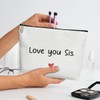 HUQIL Makeup Bag for Women Love You Sis, Sister Gifts