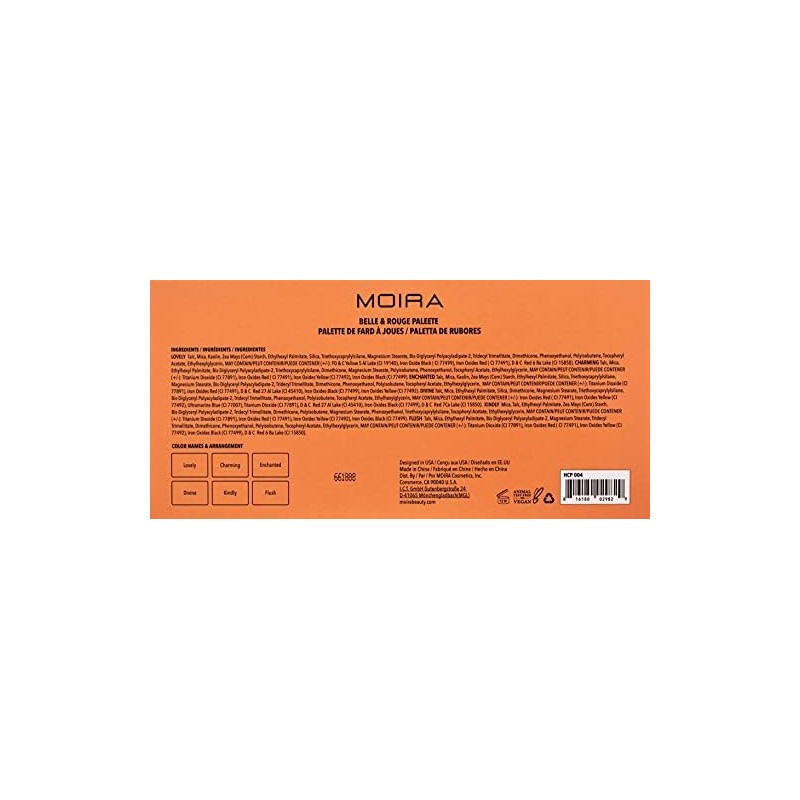 PALETA DE RUBOR BELLE & ROUGE MOIRA COSMETICS HCP004