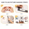 48 Pcs Picture Hanging Strips, Damage Free Command Strips Picture