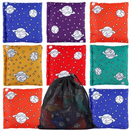 EXTRAPINS Pack of 16 Cornhole Bags, Nylon Bean Bags, Throwing Bags for Cornhole Game, Throwing Game for Children, Indoor Outdoor Games, 7 x 7 cm (6 Colours)