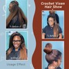22 Inch Kinky Straight Vixen Crochet Hair Bundles – Natural
