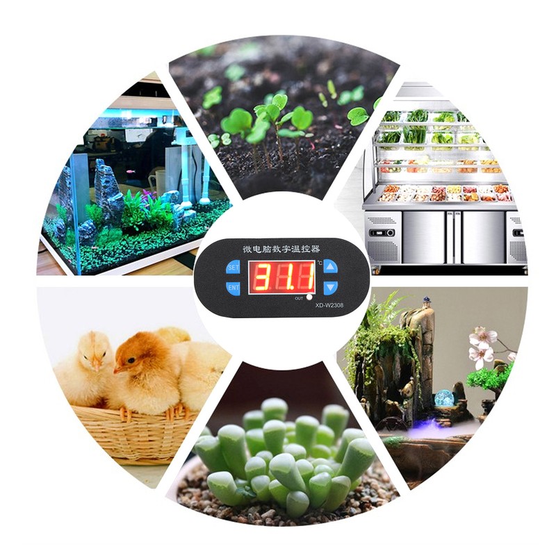 Digital Display Temperature Controller 0‑300℃ High Precise Adjustable Thermostat 220V