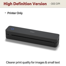 ​Portable Wireless Thermal Printer for Travel – Bluetooth Inkless Mobile Printer Compatible with iOS, Android & Laptop, Supports 8.5x11 US Letter & A4 Paper, Ideal for Home & Office Use TikTokShopBacktoSchool:_Black Printer(300DPI)