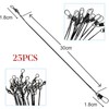 25 LURE WIRE TRACES spinning pike fishing swivel zander