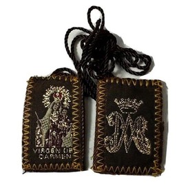 Lot 144 Religious Scapular Escapulario Virgen Del Carmen Recuerdos Favors