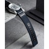 BINLUN Canvas & Leather Watch Band Replacement Fabric Watch Strap
