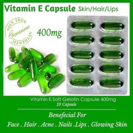 Evion (Exp: 02/2028) Evion Vitamin E Oil Skin and Hair (1 strip/10 Capsules) | External Use Only | Vitamin Hair Treatment