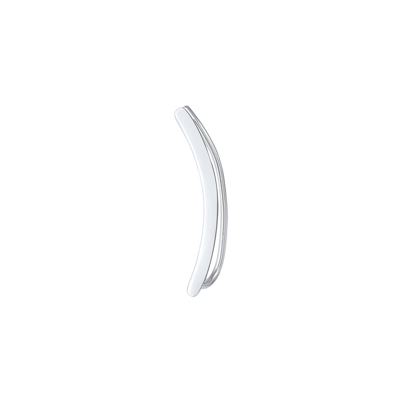 Elli Basic Trend Blogger Women's Single Ear Climber Curved Earrings