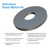 M10 Flat Penny Washer Stainless Steel A2 (Pack of 5)