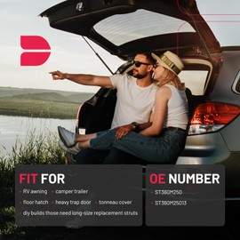 BDFHYK BDFHYK ST360M250 36 Inch 249 Lbs Truck Camper Shell Gas Shocks Struts Lift Support Gas Spring for Truck Cap Window Leer Topper Camper Shell Tool Box Chest ST360M25013