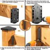 SIEDiNLAR 20 PCS Deck Railing Bracket Connectors for 2x4 Wood