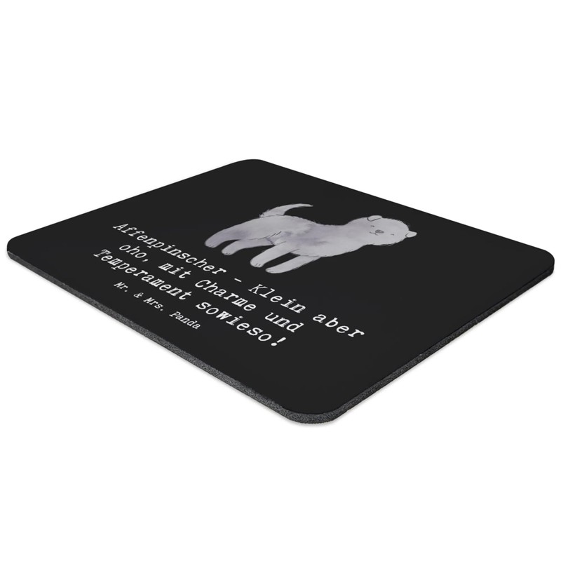 Mr. & Mrs. Panda Mauspad Affenpinscher Charme - Geschenk, liebenswert,