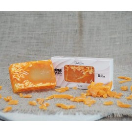 The Collections Handmade Glycerin Soap for Body, Hair, and Face - Apricot - Alcohol and Paraben Free, Vegan, Hypoallergenic Natural Soap