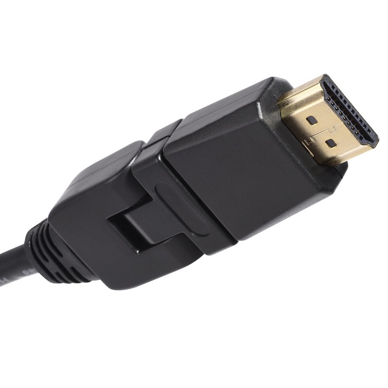 TPFNet 3 Pack 3 m HDMI Cable 2.0 Angled (Gold-Plated