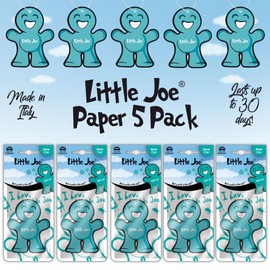 Little Joe Paper Car Air Freshener, 30-Day Long-Lasting Fragrance for Car Interior Home Boat Caravan - 5 Pack of New Car
