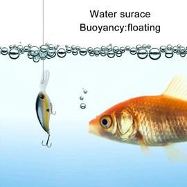 Voarge 5Pcs 3cm Fishing Lures Set, mini tiny small light shallow dive trout perch fishing lures, Single Hook Spinner Baits for Fishing Lovers Fishing Tackle Kits
