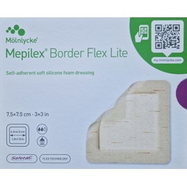 MEPILEX Border Flex Lite Foam Dressing 7.5 x 7.5 cm Pack of 5