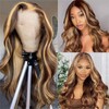 200 Density Highlight Ombre Lace Front Wig Human Hair 13x4