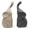 Vaudagio Loving Pair of Elephants in Beige & Grey -