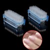 4pcs Double Sided Fingernail Scrub Brush (Style1, 8.5 * 3.5cm)
