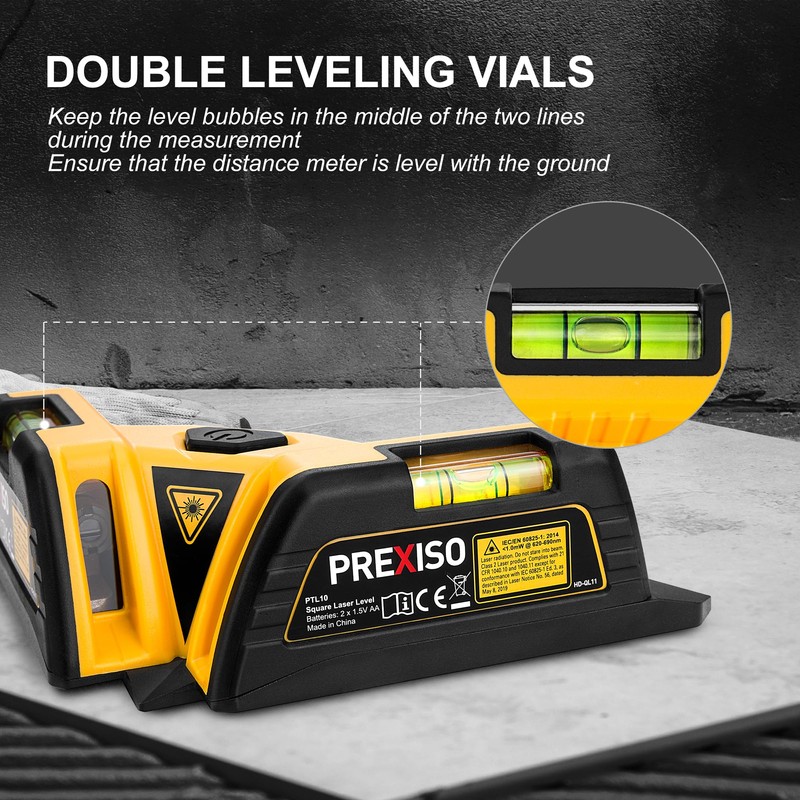 PREXISO Square Laser - 30Ft Flooring Laser Level, Tile Laser