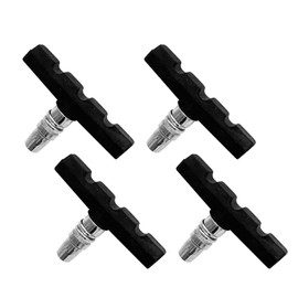 SANJSJHXJ Bicycle Brake Pads, 4 Pieces V Brake Pads, 70 mm Bicycle Brakes, Durable Brake Pads & Brake Shoes for Mountain & City Bikes, Noise Reduction, Easy Install, Black