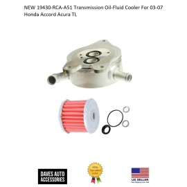 Autoparts Transmission Oil Cooler Warmer W/ Gasket For 2003-2007 Honda Accord/Acura TL