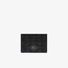 Lacoste Tarjetero de piel con monograma The Blend para hombre,