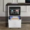 GDAE10 Rolling File Box with Lock, Aluminum Alloy Document Box