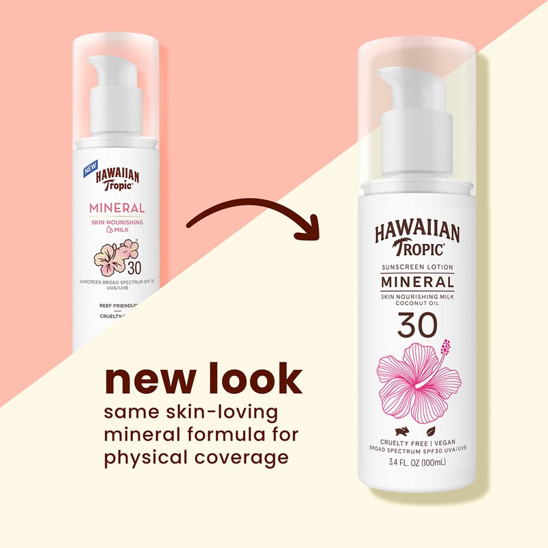 Protector Solar Hawaiian Tropic Mineral Spf 30 100 Ml Leche