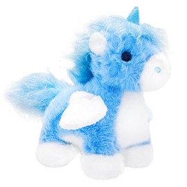 LoYuSenn 12" Winged Unicorn Stuffed Animal, Soft Blue Horse Stuffed Animals Plush Toys for Kids ＆ Babies, Cute Unicorn Plush Toys for Easter Basket Stuffers, Gifts, Children's Bedroom Decorations