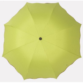 zmgmsmh Travel Foldable compact Umbrellas Sun rain Umbrellas parasol with Met Water blomssom blooming material (Green-2)
