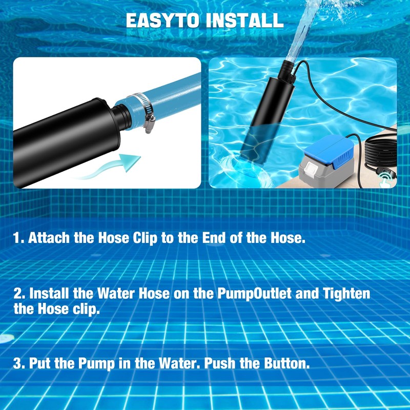 OGJUNX Water Transfer Pump Compatible with Makita 18V Battery, 635GPH