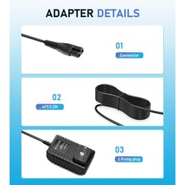 4.5V Charger Comptible with Andis 73000 Envy SPA045120DU 73102 73105 73106 73005 73010 73045 73060 73095 77511 73500 73035 LCL-2 Cordless Clipper