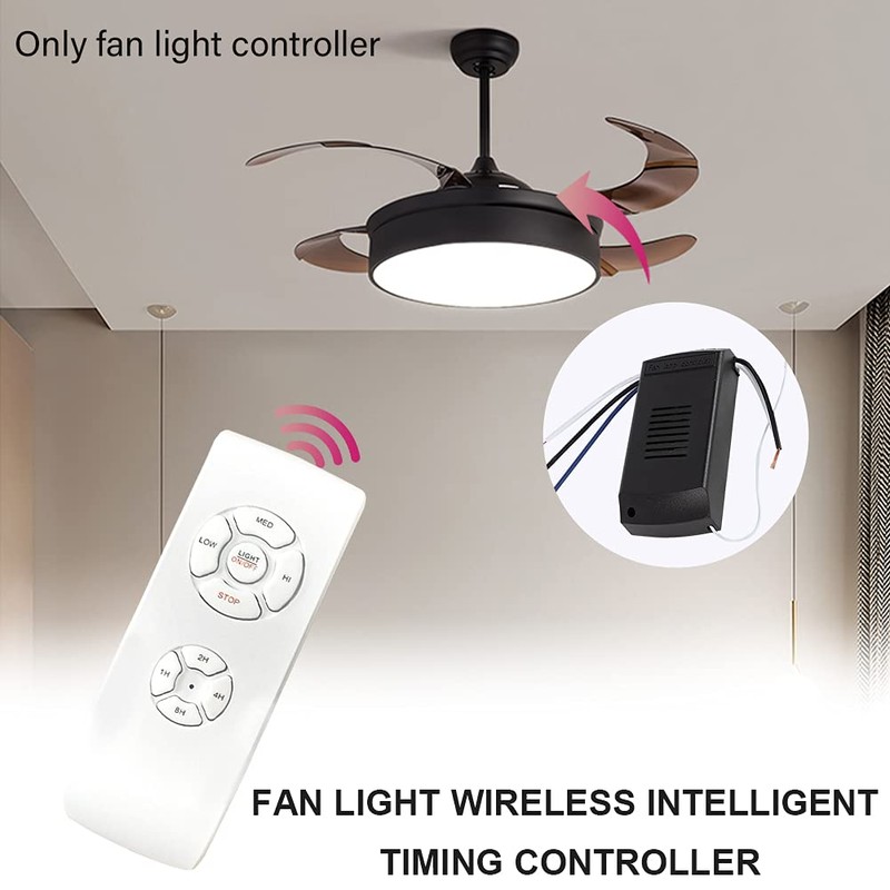 Universal Wireless Ceiling Fan Remote Control Kit, Wireless Timing Intelligent