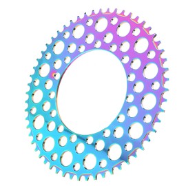 Folding Bicycle Chainwheel Smooth Fastness AntiCorrosion Wearproof Bike Chainring(Multicolor )